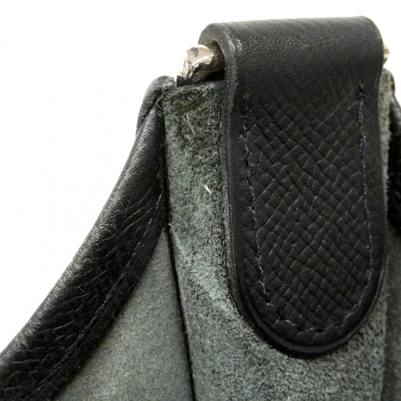★SALE【6cb2539】エルメス ショルダーバッグ エヴリン2GM ヴォーエプソン ブラック シルバー金具 □K刻印【中古】レディース