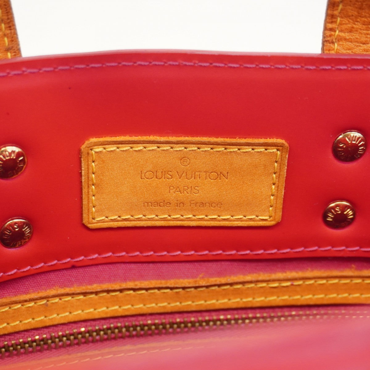 【6cb2575】ルイヴィトン ハンドバッグ ヴェルニ リードPM M91221 フューシャピンク【中古】レディース