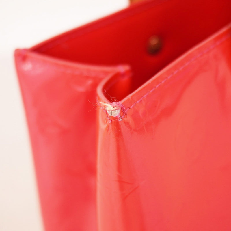 【6cb2575】ルイヴィトン ハンドバッグ ヴェルニ リードPM M91221 フューシャピンク【中古】レディース