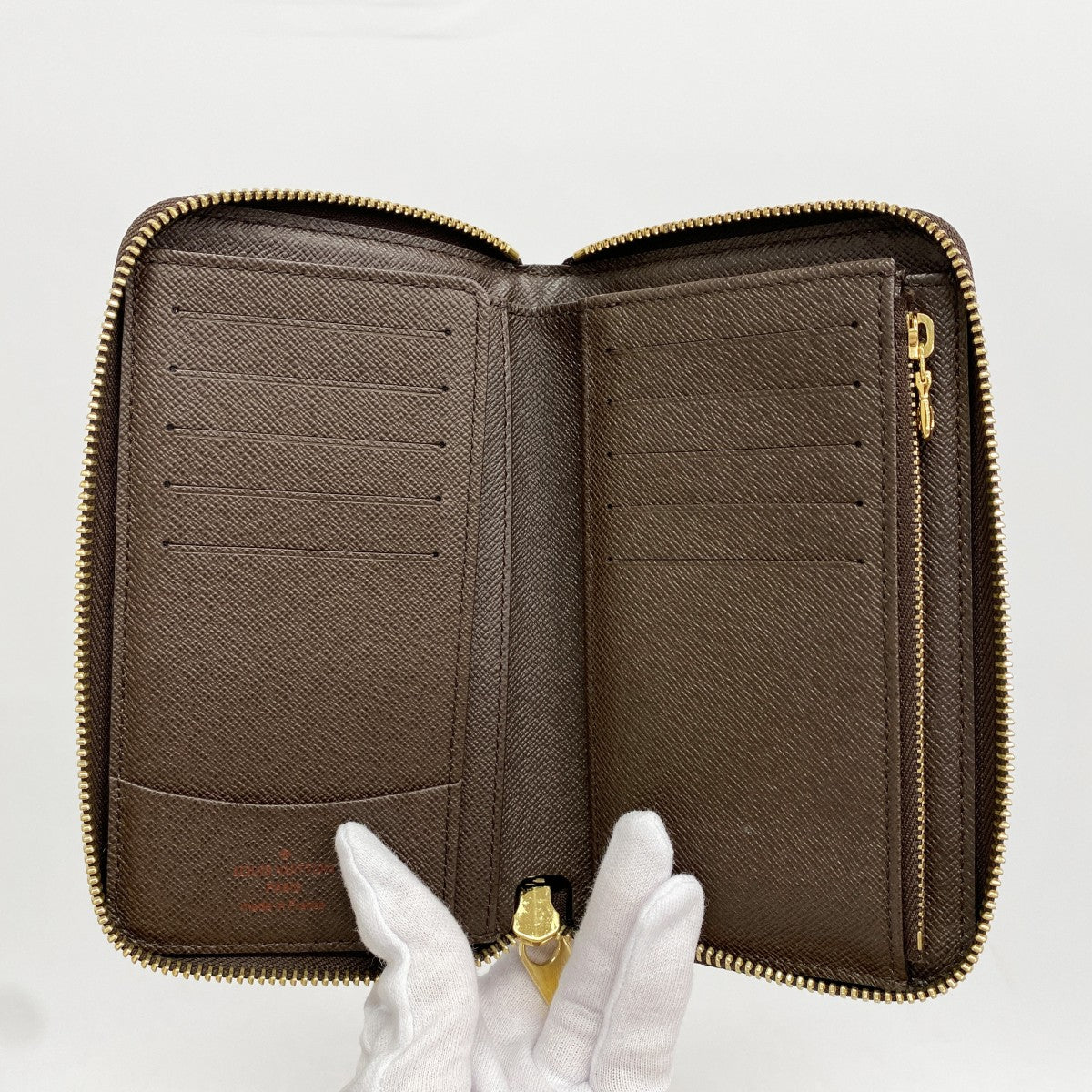 ★SALE【6cb2581】ルイヴィトン 財布 ダミエ ジッピーコンパクトウォレット N60028 エベヌ【中古】メンズ レディース ユニセックス