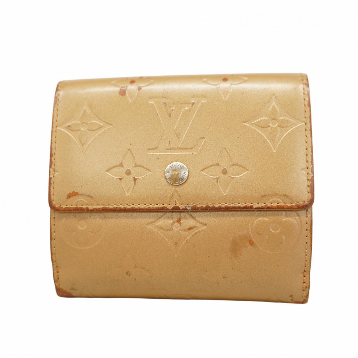 ★SALE【6cb2622-k】ルイヴィトン 三つ折り財布 モノグラム・マット ポルトモネビエカルトクレディ M65117 アンブレ【中古】レディース