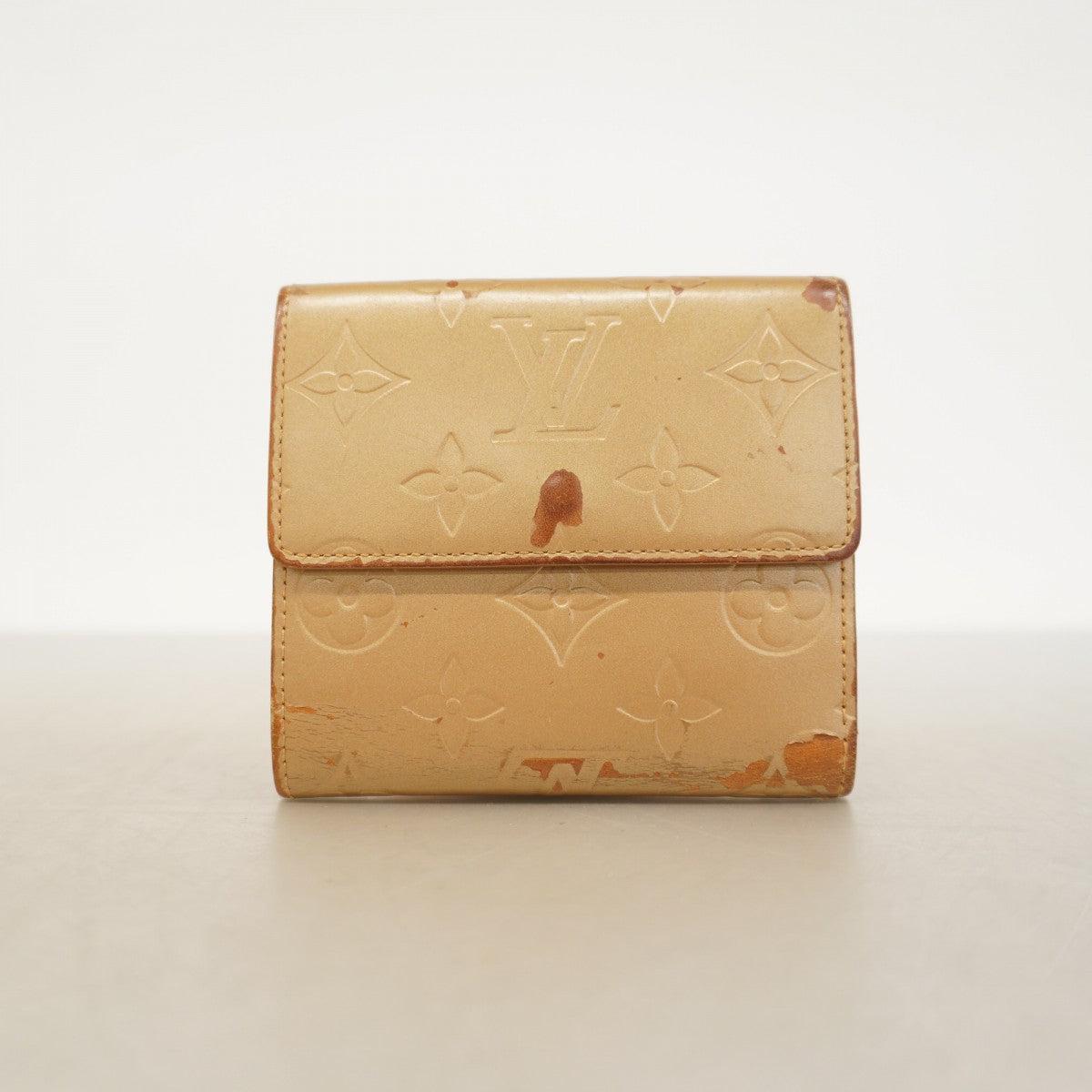 ★SALE【6cb2622-k】ルイヴィトン 三つ折り財布 モノグラム・マット ポルトモネビエカルトクレディ M65117 アンブレ【中古】レディース