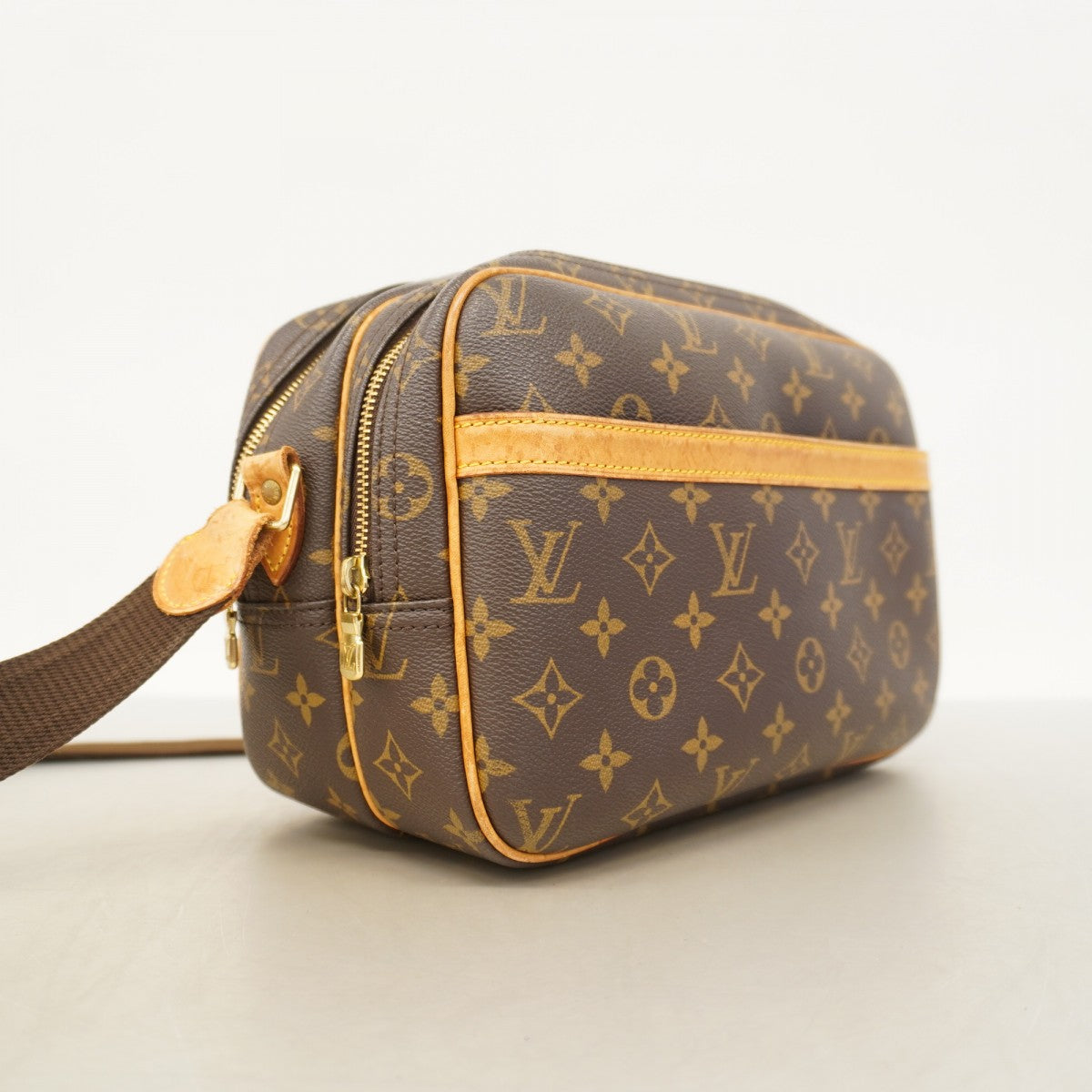 【6cb2680】ルイヴィトン ショルダーバッグ モノグラム リポーターPM M45254 ブラウン【中古】レディース