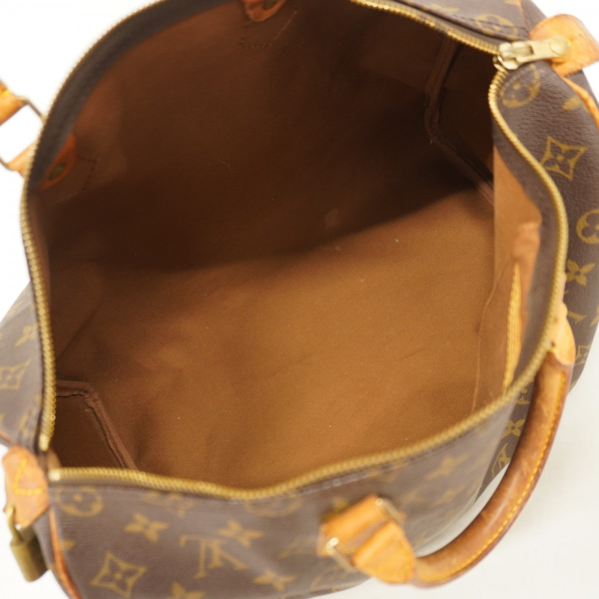 【6cb2693】ルイヴィトン ハンドバッグ モノグラム スピーディ35 M41107 ブラウン【中古】レディース