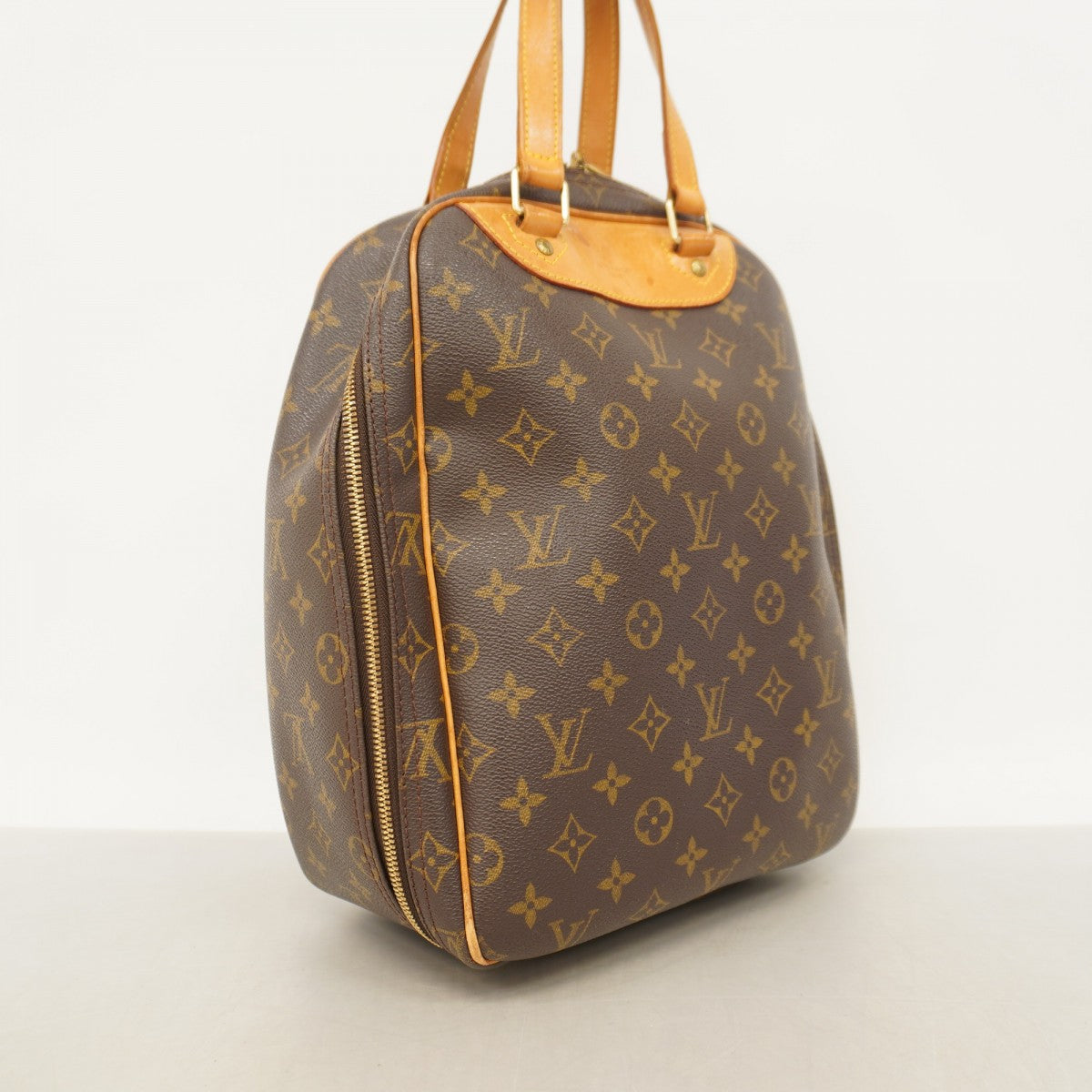 【6cb2695】ルイヴィトン ハンドバッグ モノグラム エクスキュルシオン M41450 ブラウン【中古】レディース