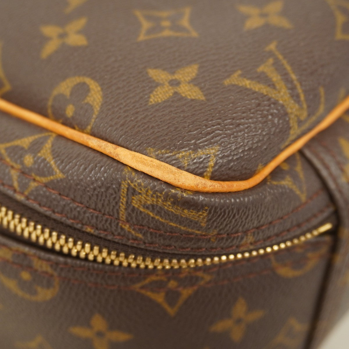 【6cb2695】ルイヴィトン ハンドバッグ モノグラム エクスキュルシオン M41450 ブラウン【中古】レディース
