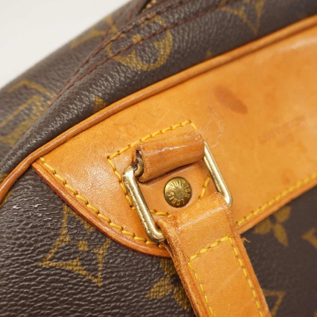 【6cb2695】ルイヴィトン ハンドバッグ モノグラム エクスキュルシオン M41450 ブラウン【中古】レディース