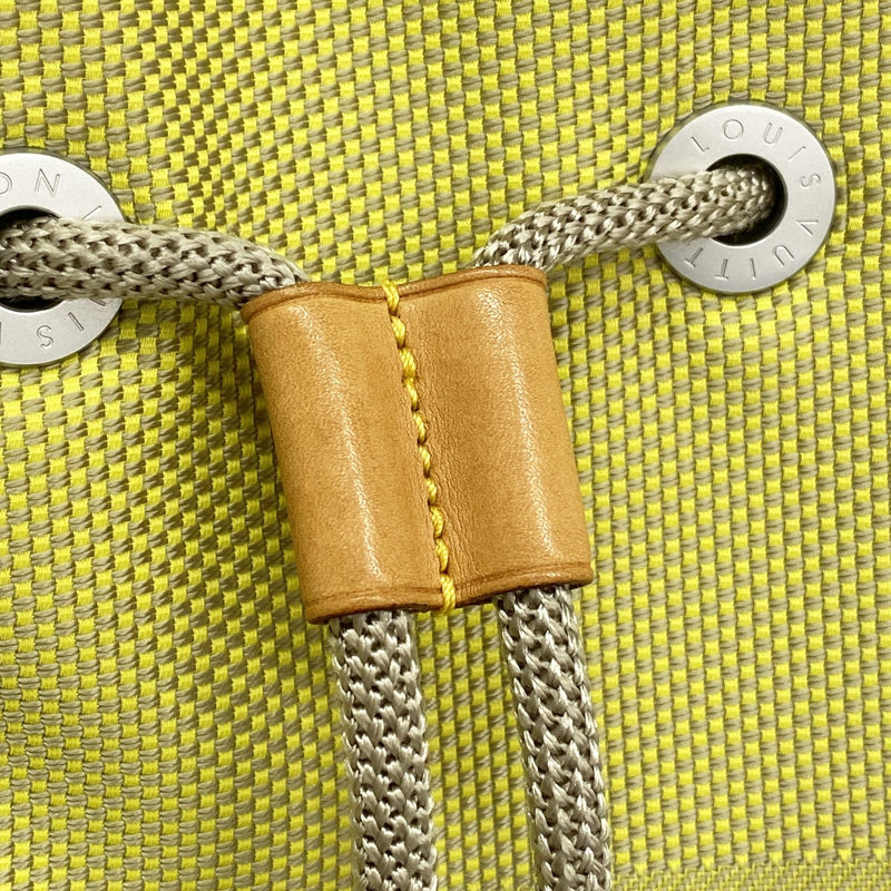 【6cb2702】ルイヴィトン ショルダーバッグ ダミエ・ジェアン LVカップ ボランティア M80635 ライムイエロー【中古】レディース