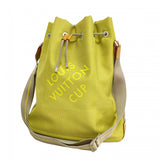 【6cb2702】ルイヴィトン ショルダーバッグ ダミエ・ジェアン LVカップ ボランティア M80635 ライムイエロー【中古】レディース