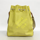 【6cb2702】ルイヴィトン ショルダーバッグ ダミエ・ジェアン LVカップ ボランティア M80635 ライムイエロー【中古】レディース