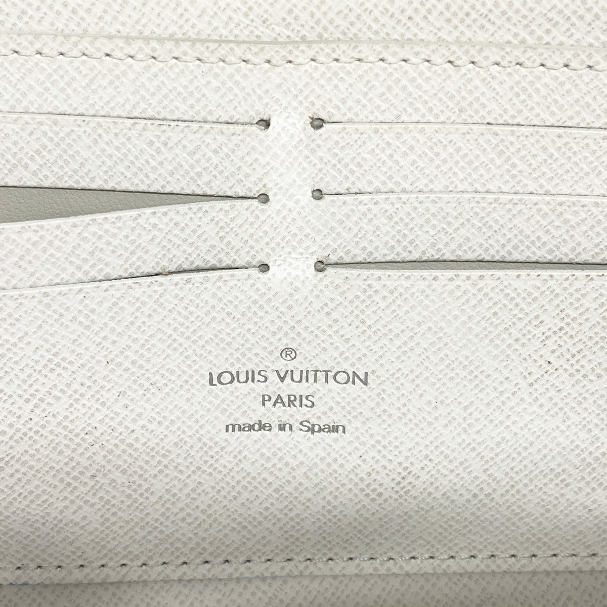 【6cb2707】ルイヴィトン 長財布 タイガラマ ジッピーウォレットホリゾンタル M14127 オプティックホワイト【中古】メンズ