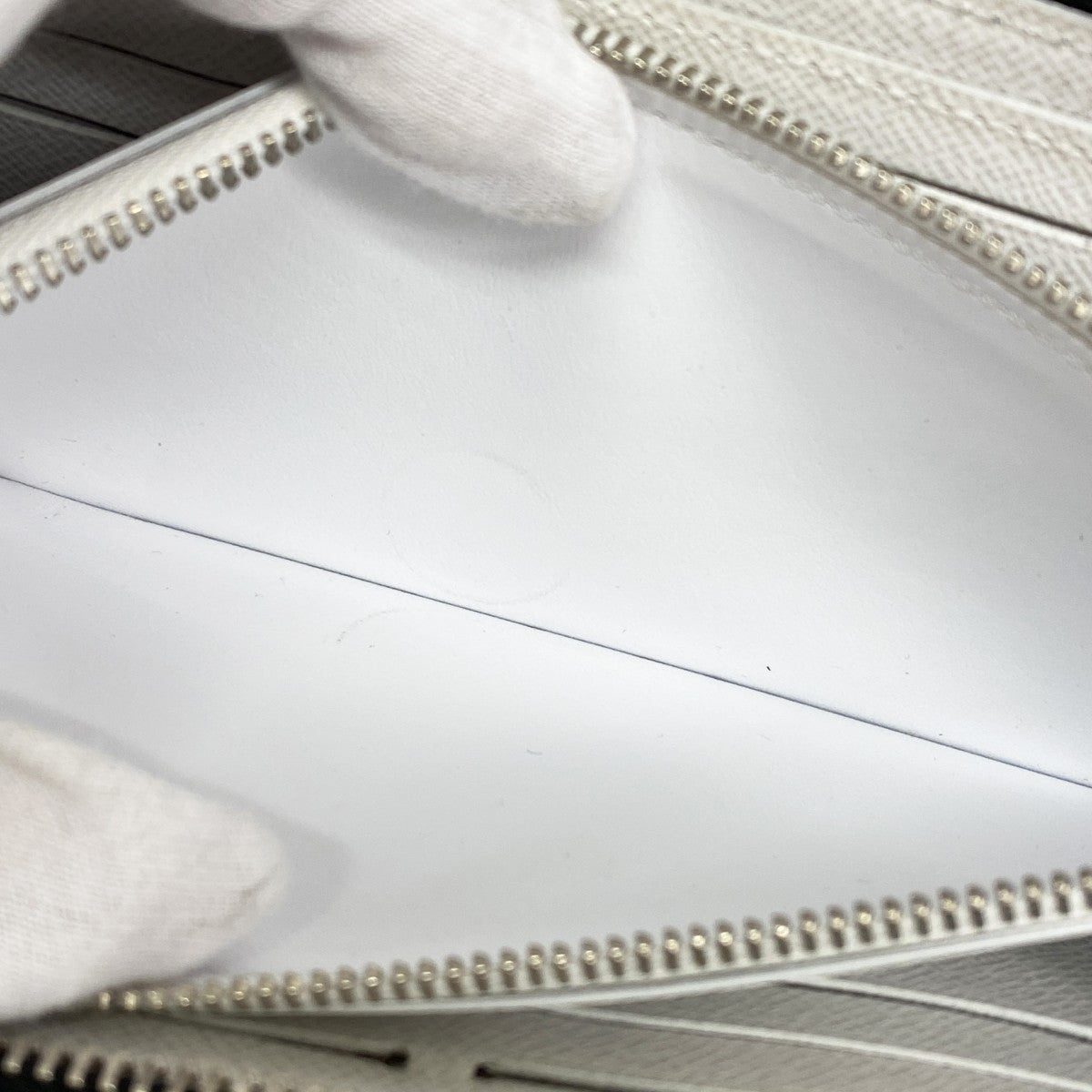 【6cb2707】ルイヴィトン 長財布 タイガラマ ジッピーウォレットホリゾンタル M14127 オプティックホワイト【中古】メンズ
