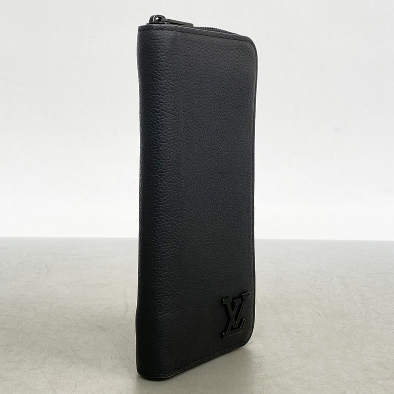 【6cb2708】ルイヴィトン 長財布 LVアエログラム ジッピーウォレットヴェルティカル M81743 ノワール【中古】メンズ