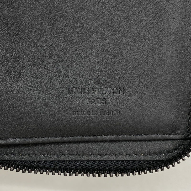 【6cb2708】ルイヴィトン 長財布 LVアエログラム ジッピーウォレットヴェルティカル M81743 ノワール【中古】メンズ