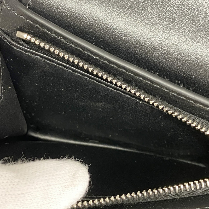 【6cb2709】セリーヌ 財布 トリオンフ レザー ブラック シルバー金具【中古】メンズ レディース ユニセックス