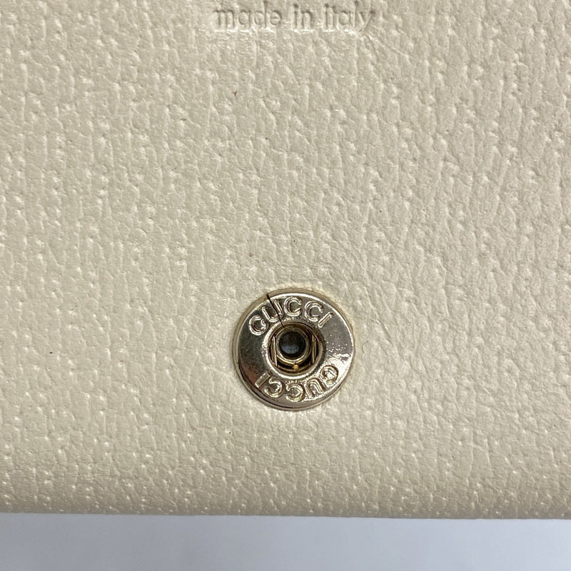 【6cb2710】グッチ カードケース GGキャンバス/アビー 141417 キャンバス ベージュ シャンパンゴールド金具【中古】レディース