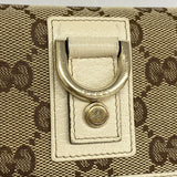 【6cb2710】グッチ カードケース GGキャンバス/アビー 141417 キャンバス ベージュ シャンパンゴールド金具【中古】レディース