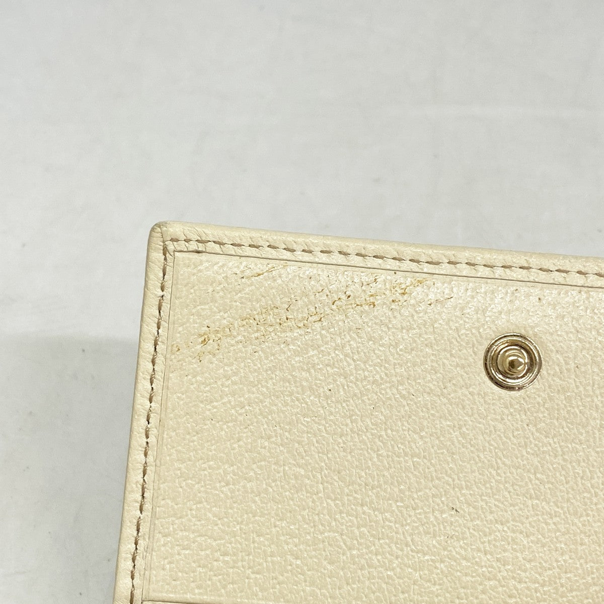 【6cb2710】グッチ カードケース GGキャンバス/アビー 141417 キャンバス ベージュ シャンパンゴールド金具【中古】レディース