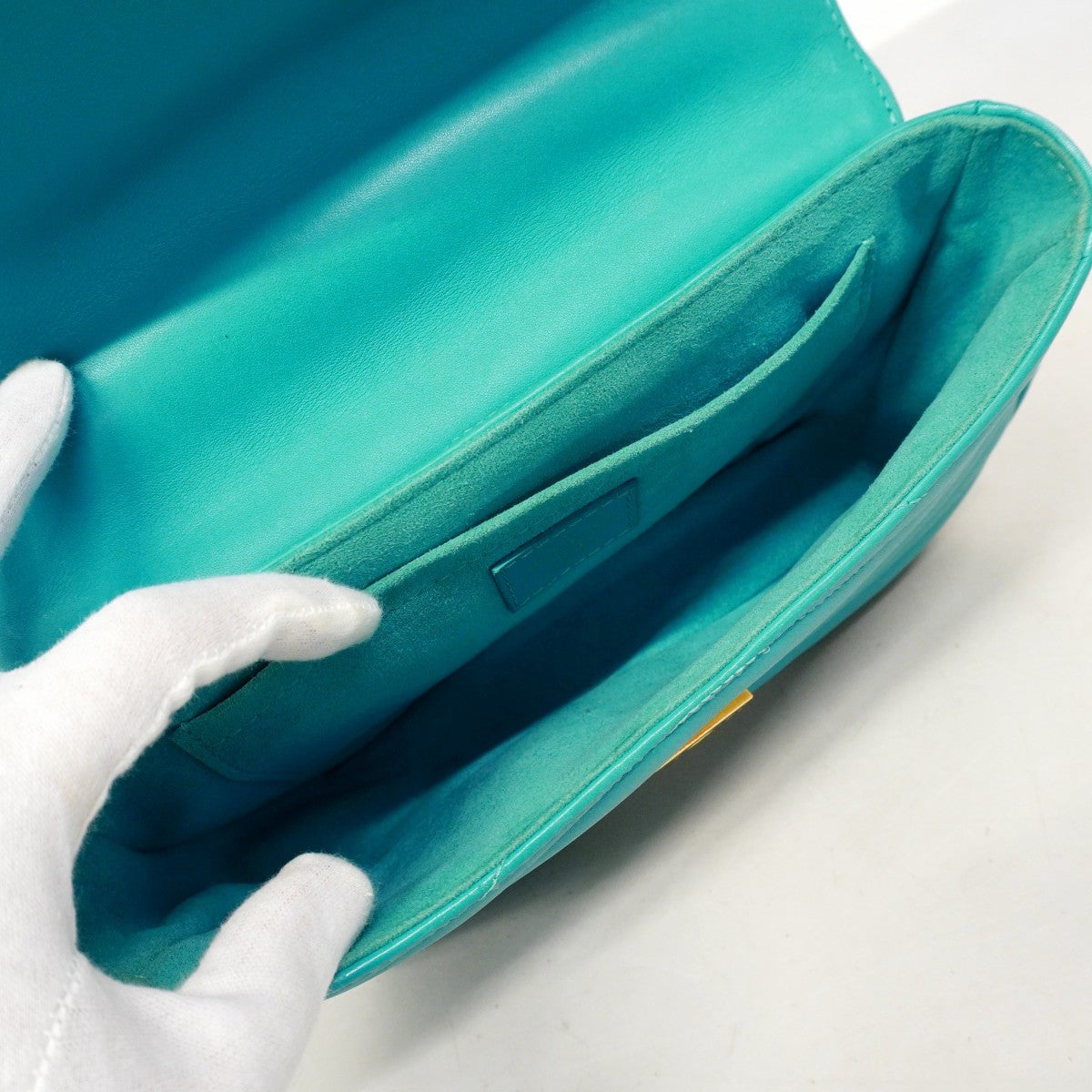 【6cb2727】ルイヴィトン ショルダーバッグ ニューウェーブ チェーンバッグMM M51946 ターコイズブルー【中古】レディース