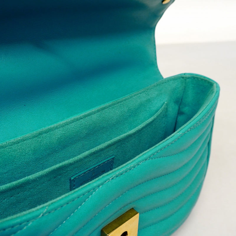 【6cb2727】ルイヴィトン ショルダーバッグ ニューウェーブ チェーンバッグMM M51946 ターコイズブルー【中古】レディース