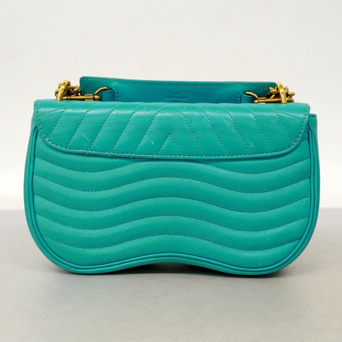 【6cb2727】ルイヴィトン ショルダーバッグ ニューウェーブ チェーンバッグMM M51946 ターコイズブルー【中古】レディース