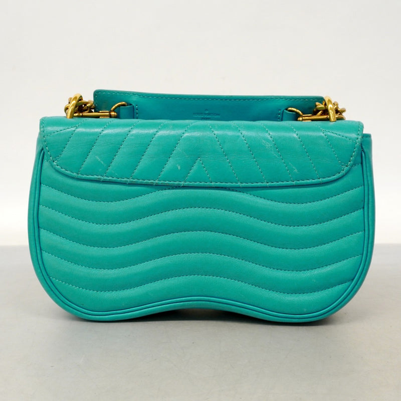 【6cb2727】ルイヴィトン ショルダーバッグ ニューウェーブ チェーンバッグMM M51946 ターコイズブルー【中古】レディース