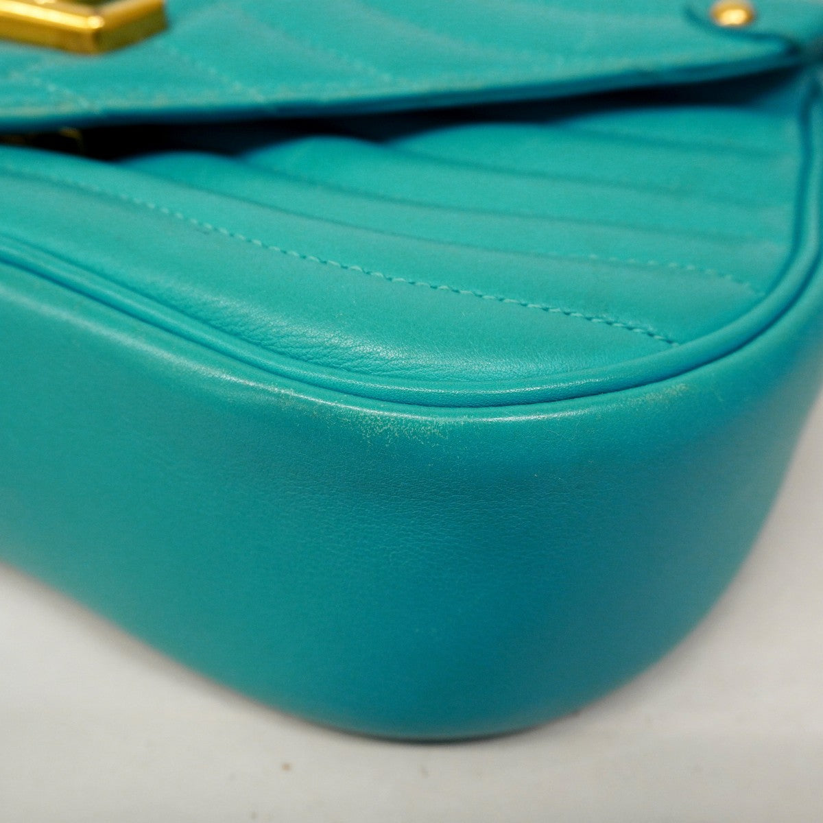 【6cb2727】ルイヴィトン ショルダーバッグ ニューウェーブ チェーンバッグMM M51946 ターコイズブルー【中古】レディース