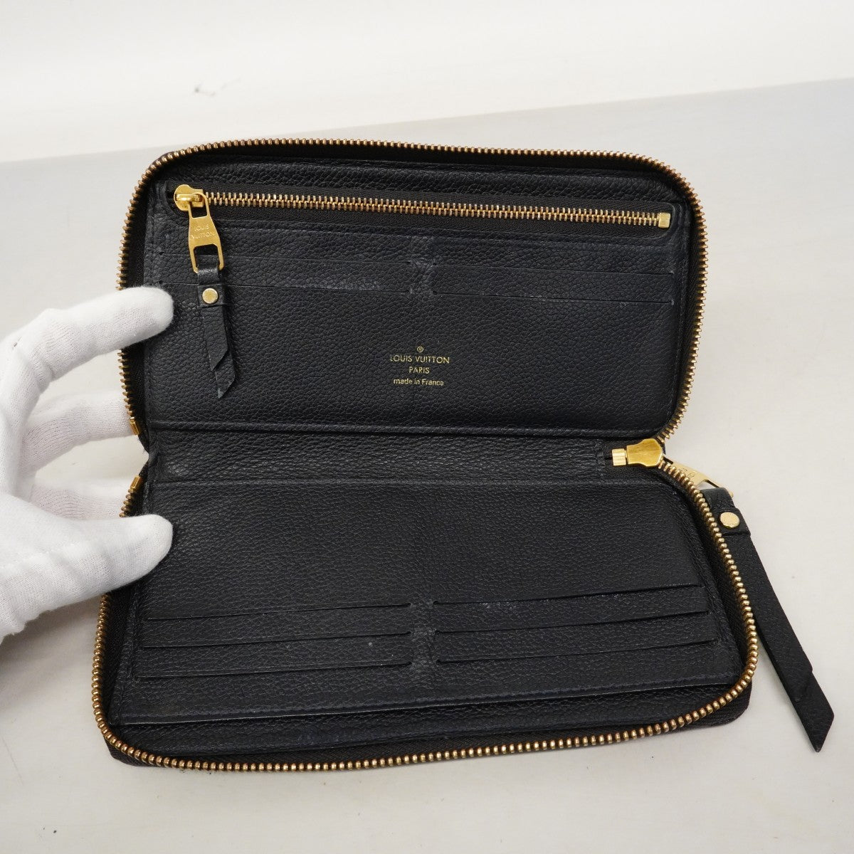 【6cb2728】ルイヴィトン 三つ折り長財布 モノグラム・アンプラント ポルトフォイユスクレットロン M93435 アンフィニ【中古】レディース