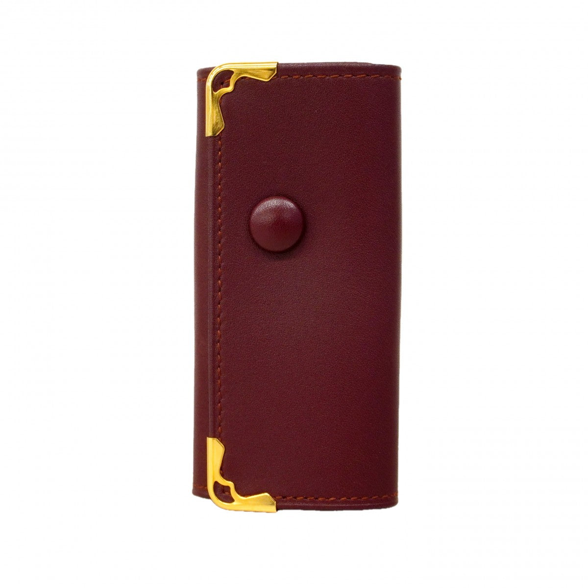 【6cb2731】カルティエ キーケース レザー ボルドー ゴールド金具【中古】メンズ レディース ユニセックス