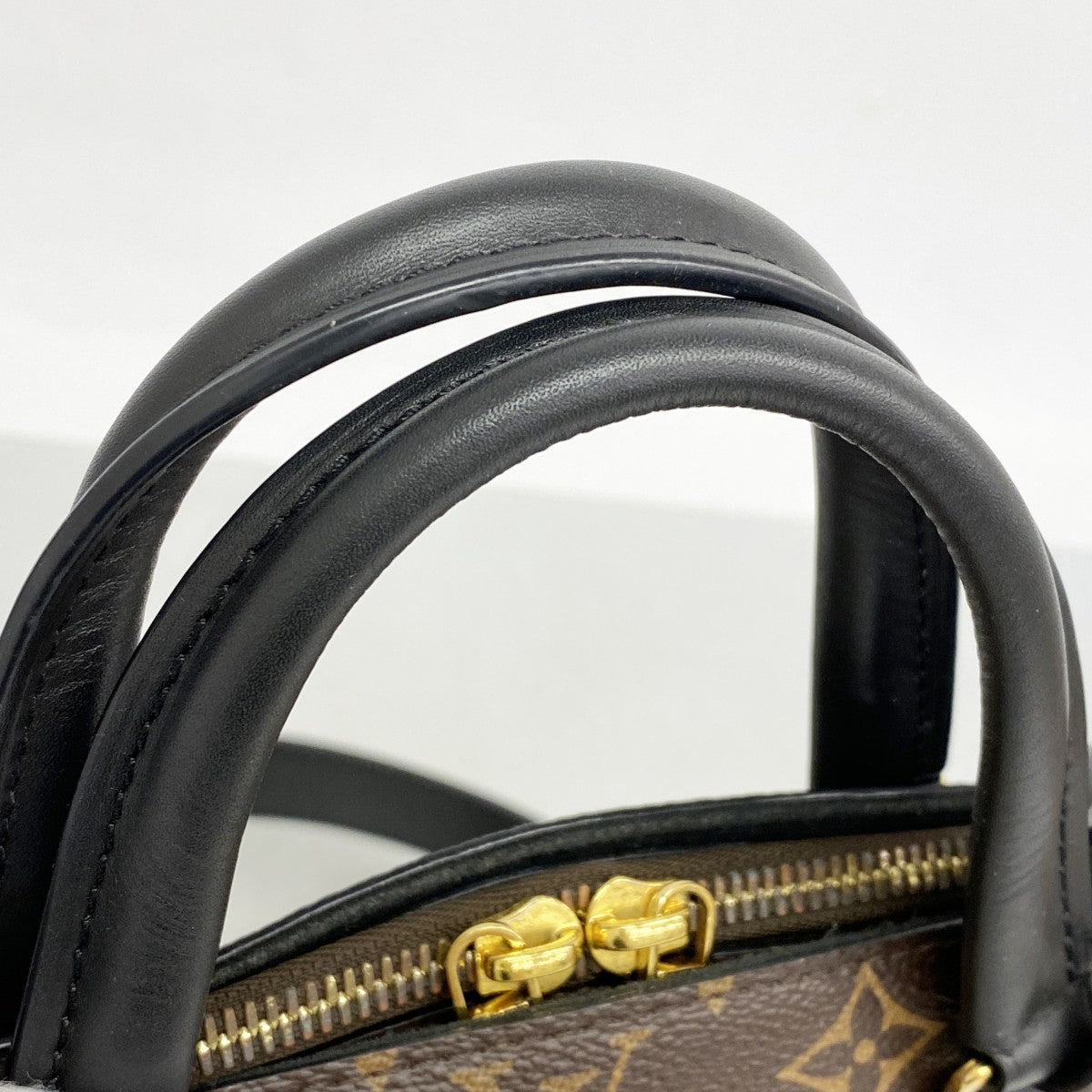 ★最終価格★SALE【6cb2762-k】ルイヴィトン ハンドバッグ モノグラム フラワージップドトートPM M44351 ブラウン 2wayバッグ【中古】レディース