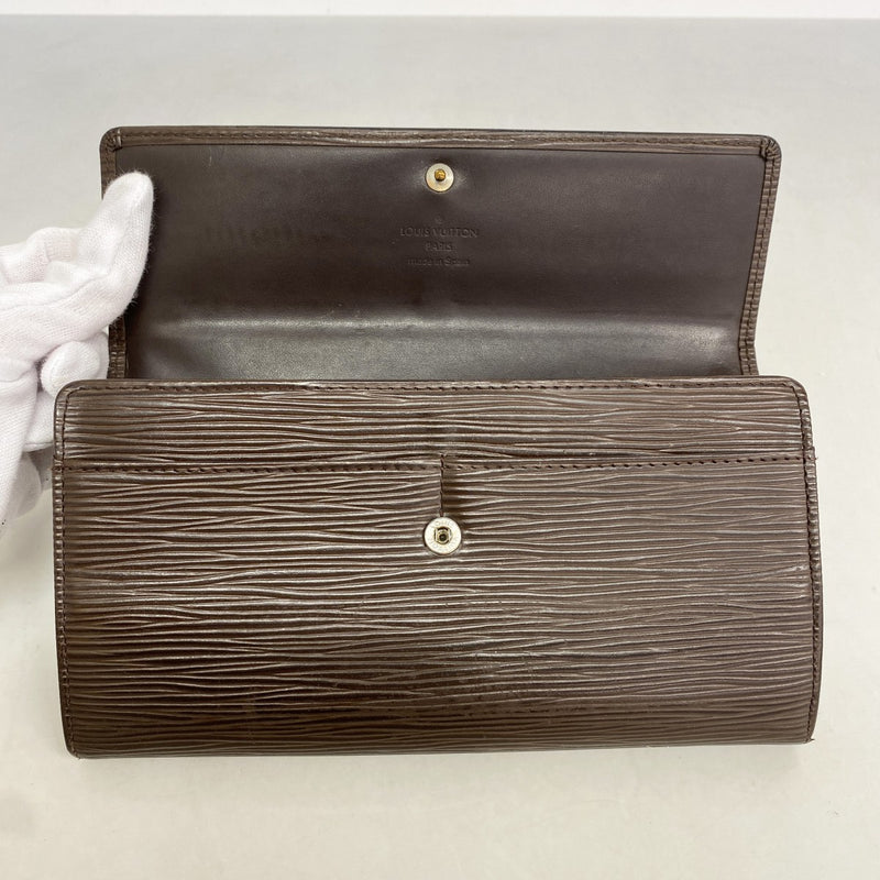 【6cb2771】ルイヴィトン 長財布 エピ ポシェットポルトモネクレディ M6357D モカ【中古】レディース