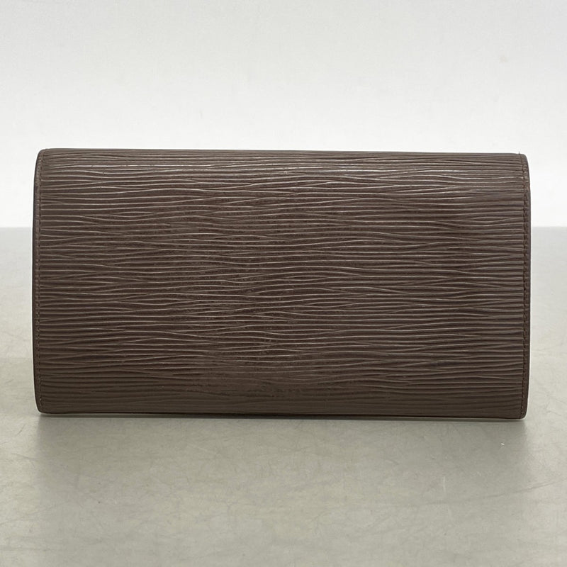 【6cb2771】ルイヴィトン 長財布 エピ ポシェットポルトモネクレディ M6357D モカ【中古】レディース