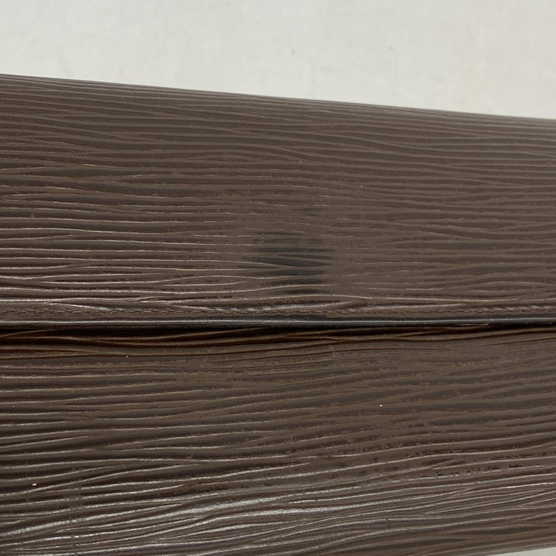 【6cb2771】ルイヴィトン 長財布 エピ ポシェットポルトモネクレディ M6357D モカ【中古】レディース