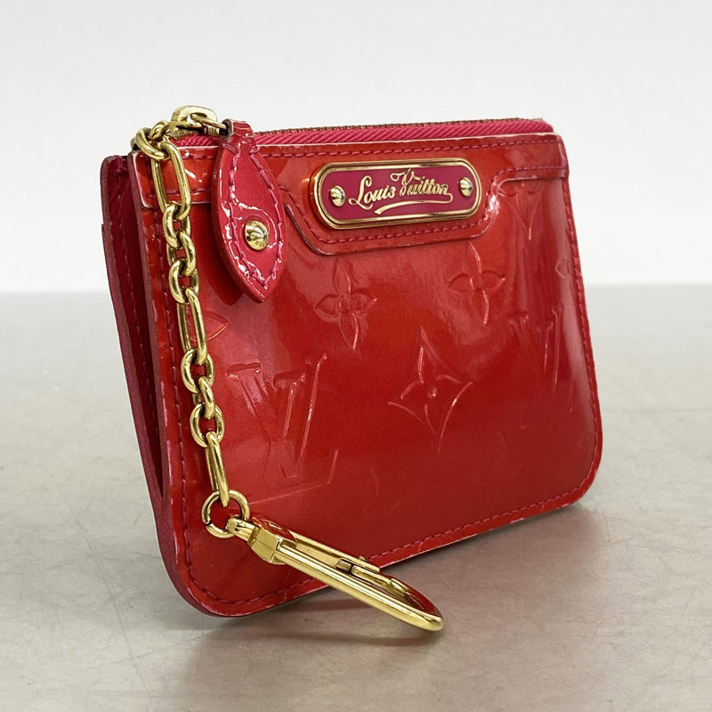 【6cb2773】ルイヴィトン コインケース ヴェルニ ポシェットクレNM M93637 ローズポップ【中古】レディース