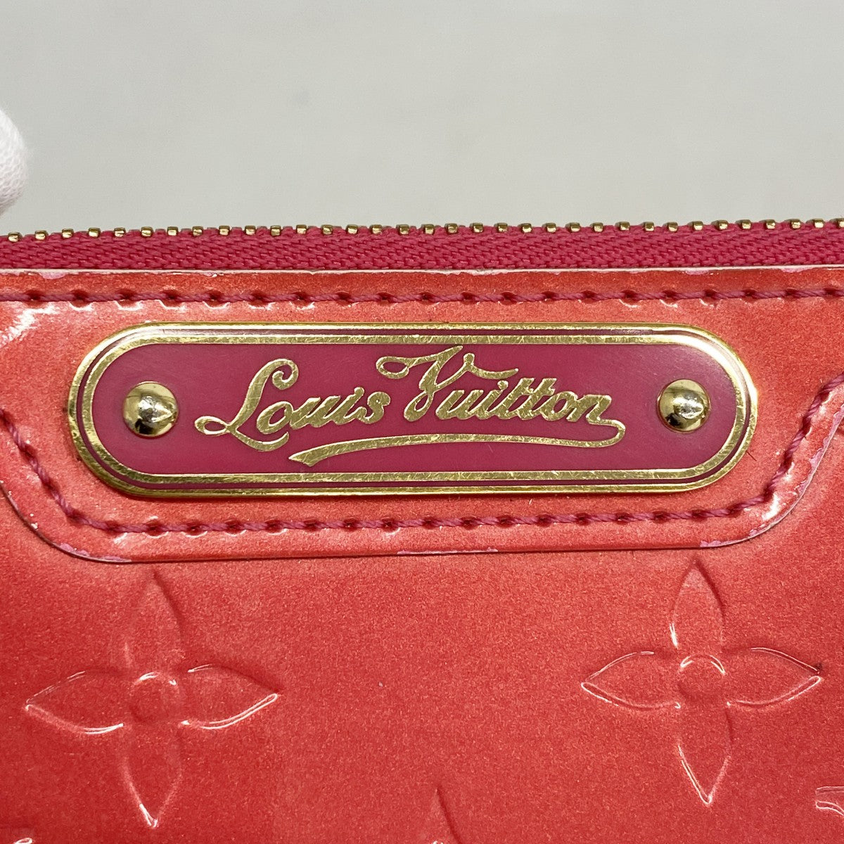 【6cb2773】ルイヴィトン コインケース ヴェルニ ポシェットクレNM M93637 ローズポップ【中古】レディース