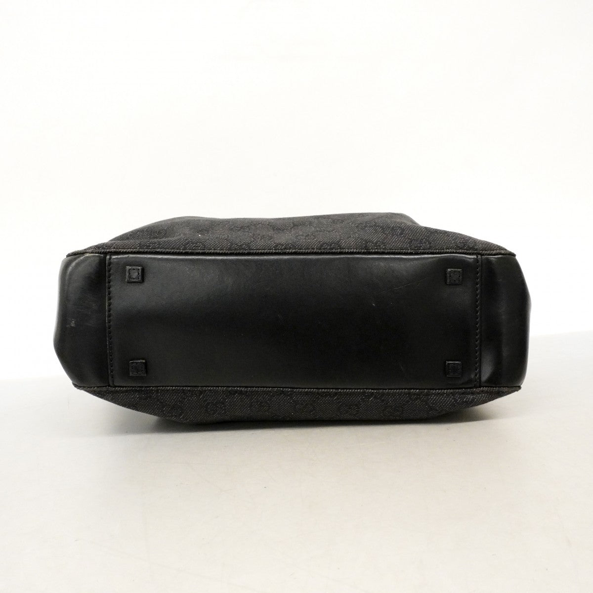 【6cb2776】グッチ ハンドバッグ 101919 デニム ブラック シルバー金具【中古】レディース