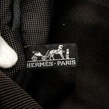 【6cb2777】エルメス トートバッグ エールラインMM キャンバス グレー シルバー金具【中古】メンズ レディース ユニセックス