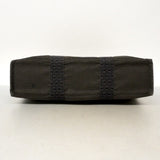 【6cb2777】エルメス トートバッグ エールラインMM キャンバス グレー シルバー金具【中古】メンズ レディース ユニセックス