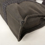 【6cb2777】エルメス トートバッグ エールラインMM キャンバス グレー シルバー金具【中古】メンズ レディース ユニセックス