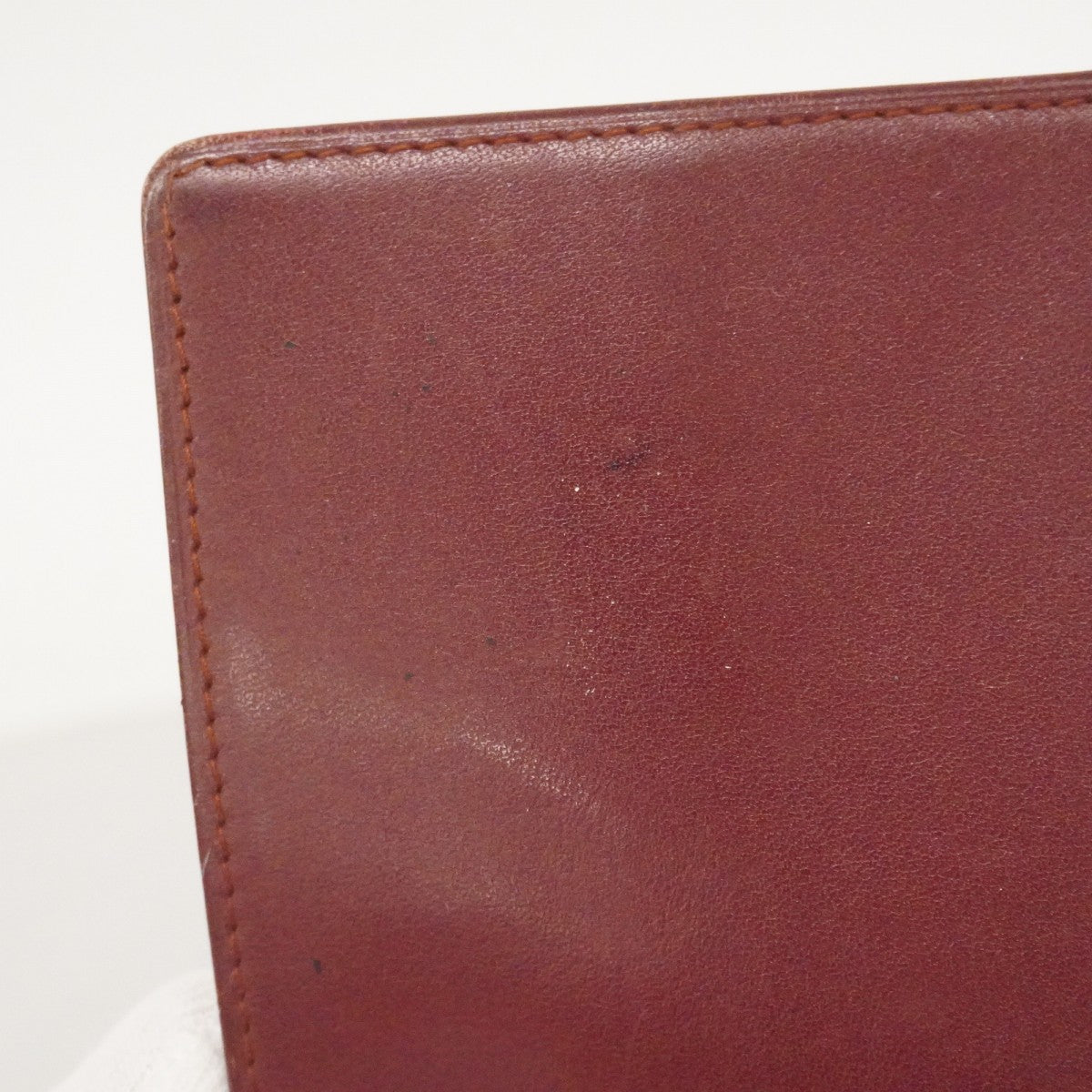 ★SALE【6cc2892】カルティエ 長札入れ マスト レザー ボルドー ゴールド金具【中古】メンズ レディース ユニセックス