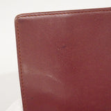★SALE【6cc2892】カルティエ 長札入れ マスト レザー ボルドー ゴールド金具【中古】メンズ レディース ユニセックス
