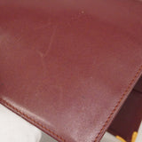 ★SALE【6cc2892】カルティエ 長札入れ マスト レザー ボルドー ゴールド金具【中古】メンズ レディース ユニセックス