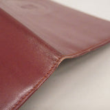 ★SALE【6cc2892】カルティエ 長札入れ マスト レザー ボルドー ゴールド金具【中古】メンズ レディース ユニセックス