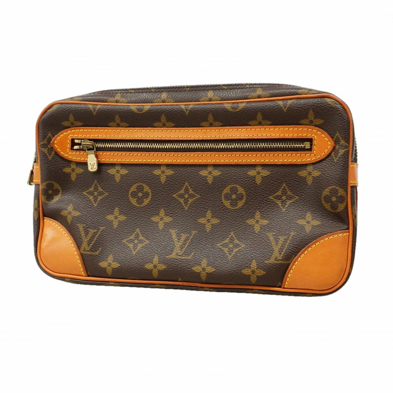 【6cc2924】ルイヴィトン クラッチバッグ モノグラム マルリードラゴンヌGM M51825 ブラウン【中古】メンズ