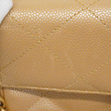 ★最終価格★SALE【6cc2957-k】シャネル ハンドバッグ マトラッセ キャビアスキン ピンクベージュ ゴールド金具【中古】レディース