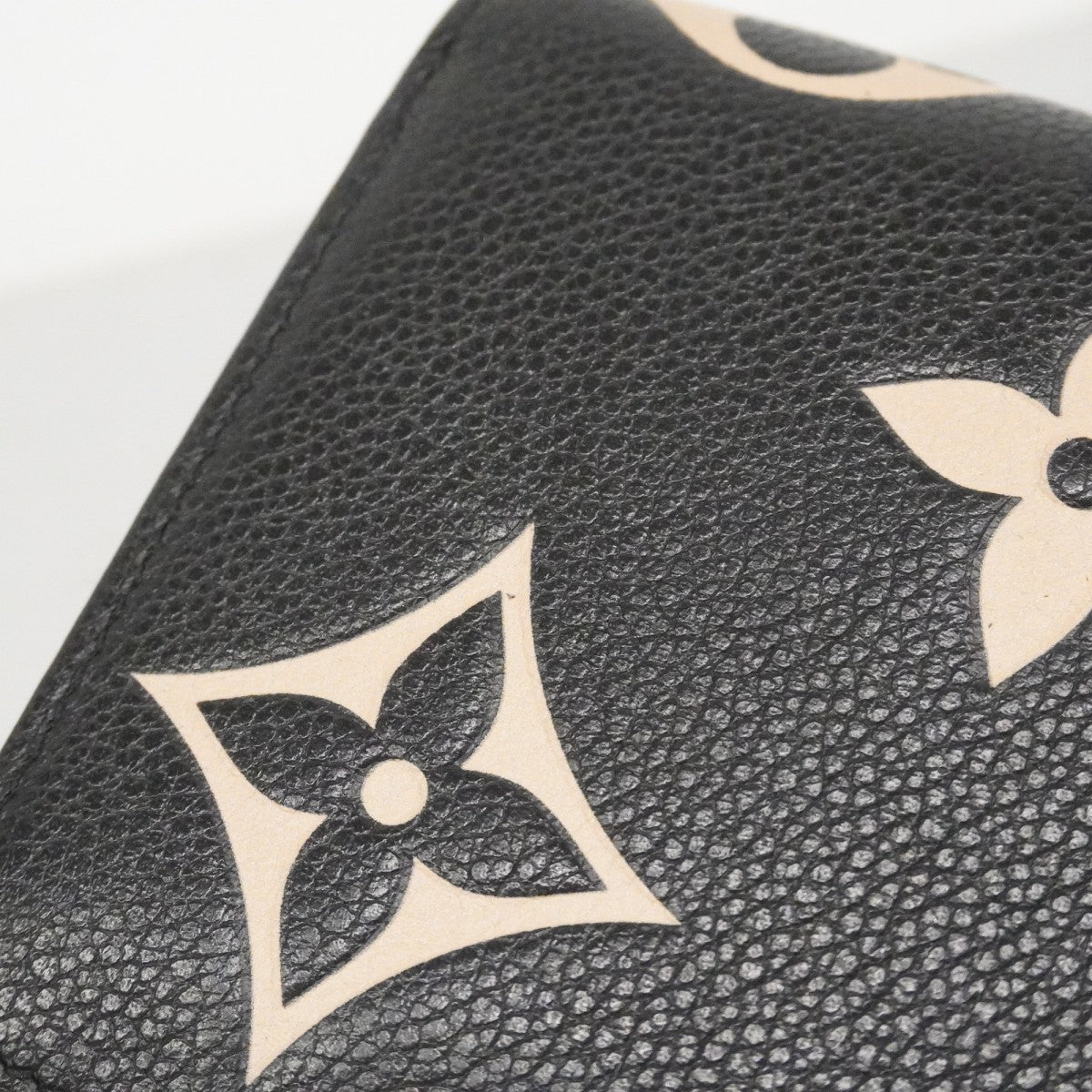 ★在庫処分★最終価格【6cc2973-k】ルイヴィトン 長財布 モノグラム・アンプラント バイカラー ジッピーウォレット M80481 ベージュ ノワール【中古】レディース