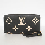 ★在庫処分★最終価格【6cc2973-k】ルイヴィトン 長財布 モノグラム・アンプラント バイカラー ジッピーウォレット M80481 ベージュ ノワール【中古】レディース