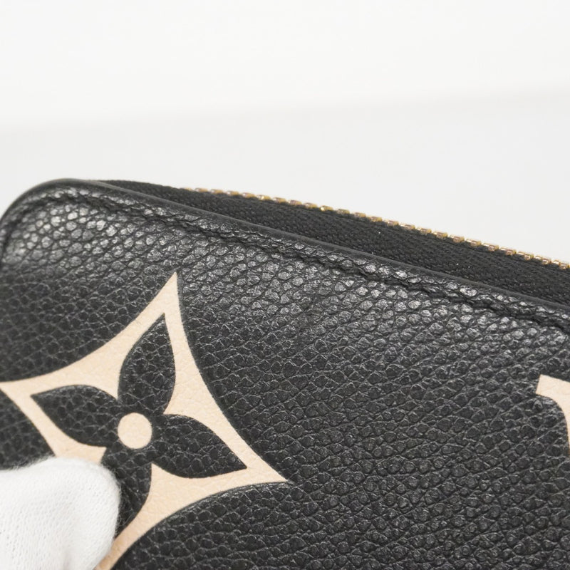 ★在庫処分★最終価格【6cc2973-k】ルイヴィトン 長財布 モノグラム・アンプラント バイカラー ジッピーウォレット M80481 ベージュ ノワール【中古】レディース