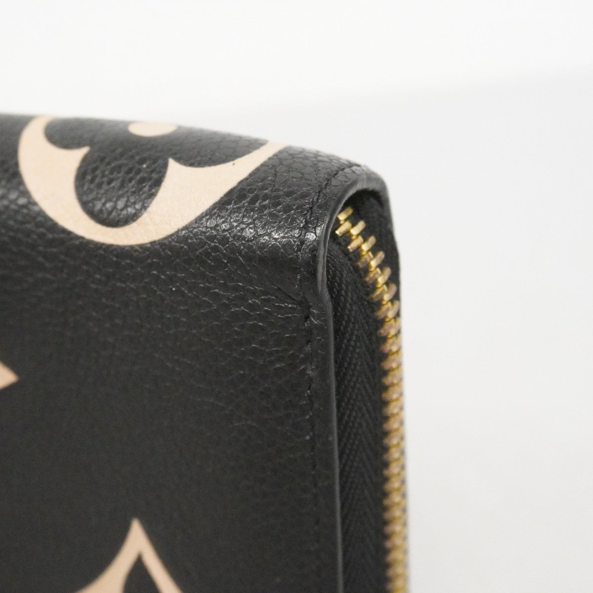 ★在庫処分★最終価格【6cc2973-k】ルイヴィトン 長財布 モノグラム・アンプラント バイカラー ジッピーウォレット M80481 ベージュ ノワール【中古】レディース