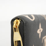 ★在庫処分★最終価格【6cc2973-k】ルイヴィトン 長財布 モノグラム・アンプラント バイカラー ジッピーウォレット M80481 ベージュ ノワール【中古】レディース